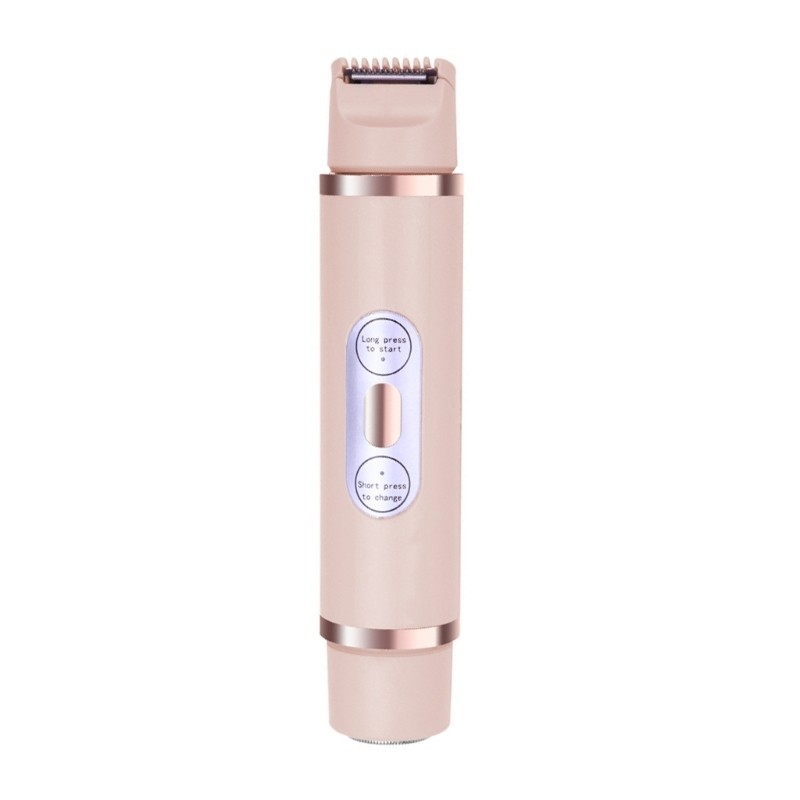Bang Bikini Tông Đơ Máy Cạo Râu Cho Nữ 2 Trong 1 Ướt Khô Điện Cơ Thể Tông Đơ Cắt Tóc Mặt Tẩy Lông Bikini Cạo Râu Quà Tặng