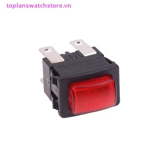 Toplanswatchstore Red 4Pins 16A Nút nhấn tự khóa Rocker PS21-16 Có đèn sưởi Cảm ứng điện cho máy hút bụi Máy hấp quần áo VN