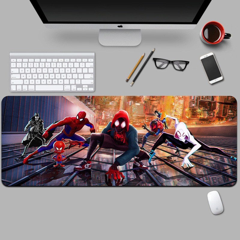 Disney MARVEL Spider-Man Lớn Chuột Chơi Game Miếng Lót Khóa Cạnh Có Thể Giặt Được Chống Trơn Trượt Bàn Thảm Cho Máy Tính Thể Thao Điện Tử