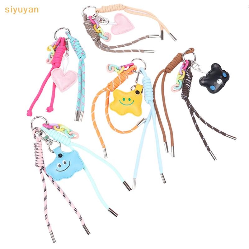 Siyuyan Handmade Móc Khóa DIY Túi Mặt Dây Dệt Mặt Dây Phụ Kiện Dễ Thương Dây Dệt Trang Trí VN