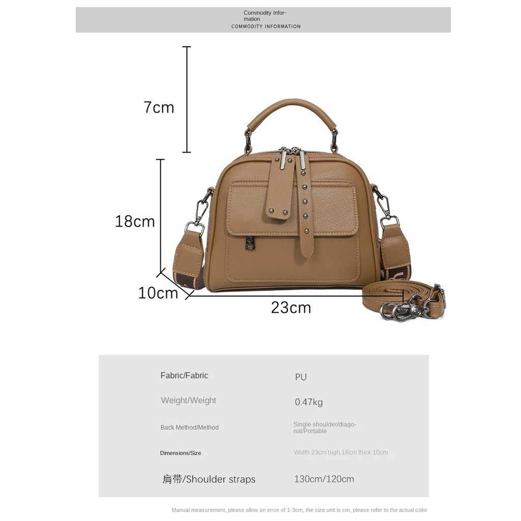 New Women's Fashion Versatile High-end Bag Multi-layer Practical Niche Design Sense Ladies Shoulder Crossbody Bag