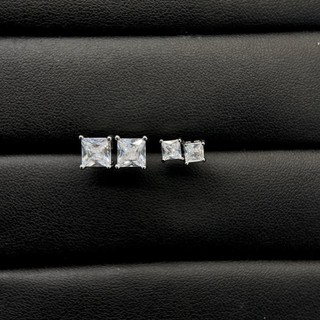 Nụ vuông nam nữ đơn giản sang chảnh 2 size 4mm 6mm