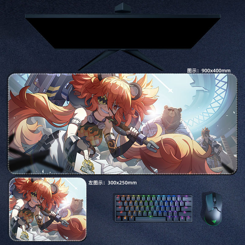 Zenless Zone Zero Mouse Pad Hoshimi Miyabi Anby Nicole Soijkaku Mousepad Bàn Phím Máy Tính Đệm Phụ Kiện Chơi Game Thảm Để Bàn