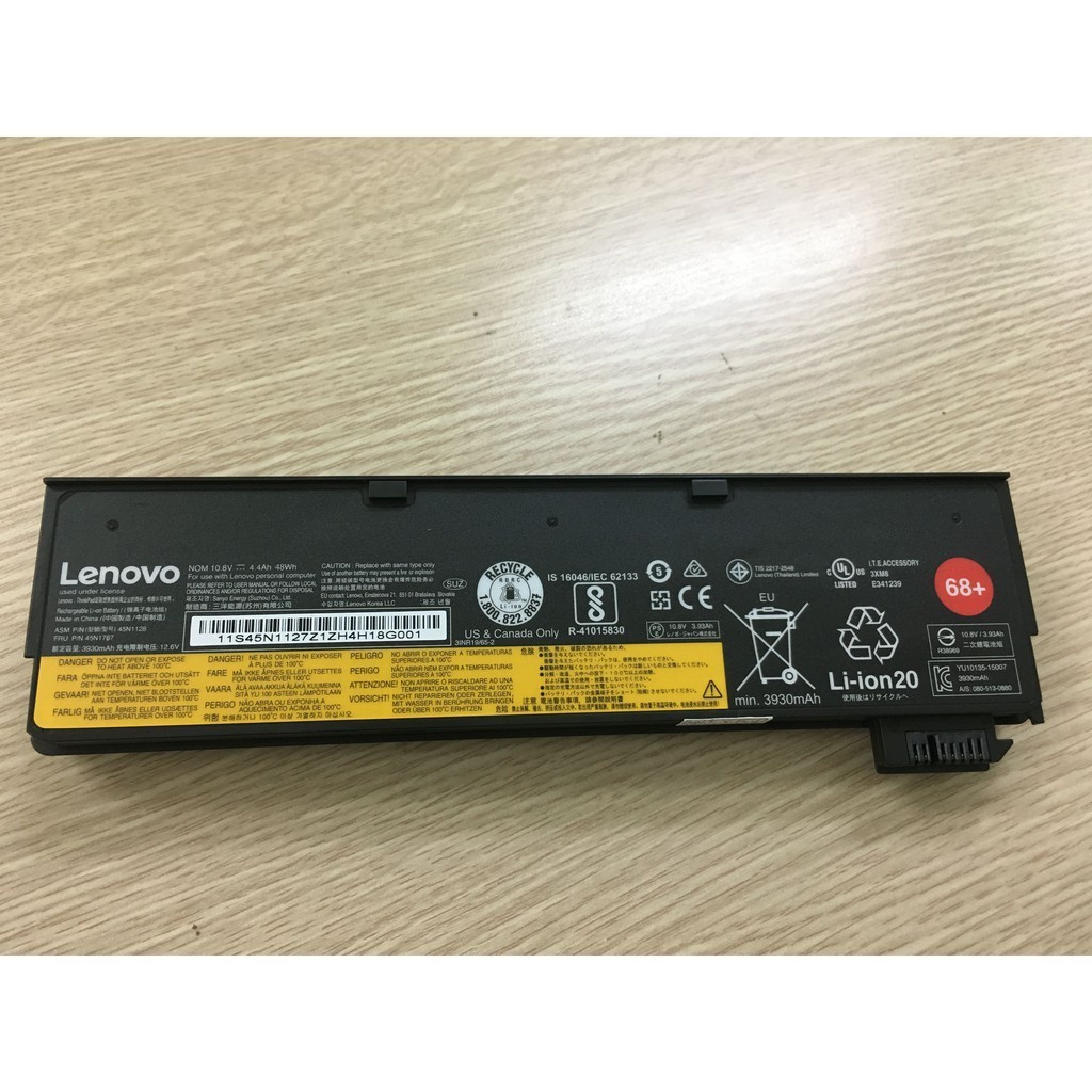 Pin Zin Lenovo Thinkpad T440 T450 T450s T460 T550 T560 X240 X250 X260 W540 W550s L450 L460 P50s Hàng New 100%