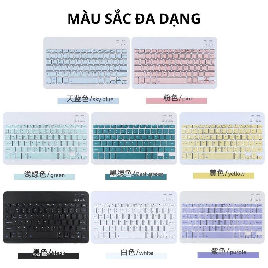 Combo bàn phím chuột không dây Bluetooth kết nối điện thoại, máy tính bảng, laptop có thể sạc 2025 313