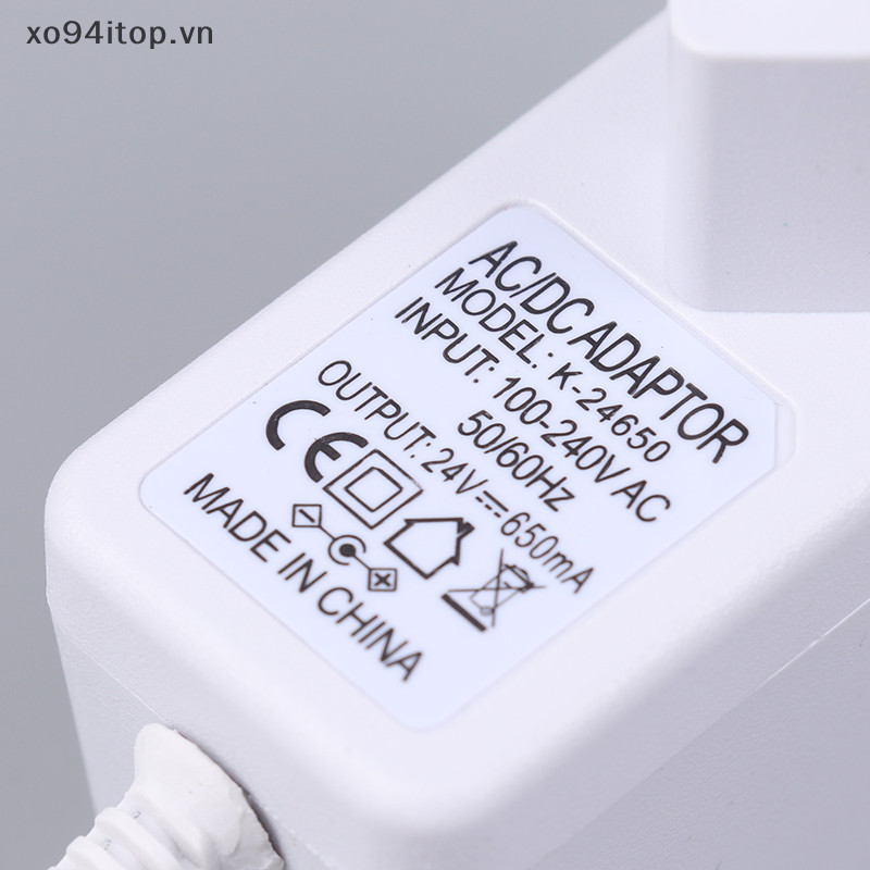 Xoitop EU Cắm Bộ Chuyển Đổi Nguồn Cho 24V 650ma Bộ Chuyển Đổi Nguồn Cho Máy Tạo Độ Ẩm Không Khí Sạc EU Adapter VN