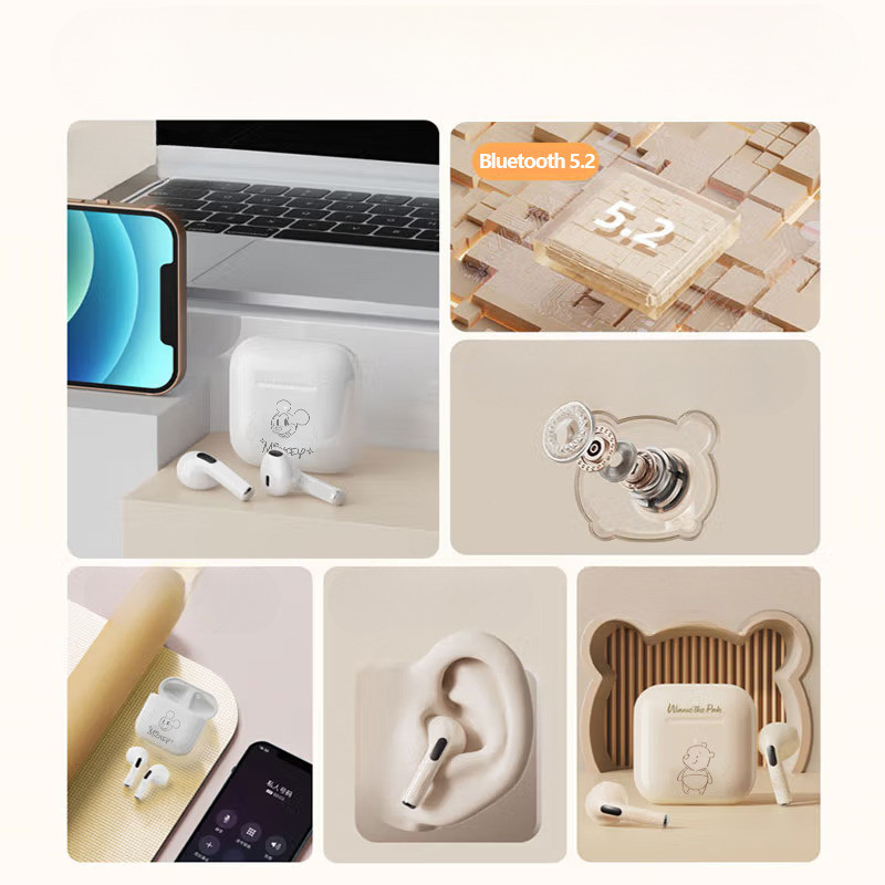 SENBENBAO Bluetooth 5.3 S4 WirelessTWS Mini Music HIFI có micrô cho tất cả các tai nghe giảm tiếng ồn điện thoại