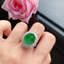 ❤ Ban Đầu 50 Kiểu Sản Phẩm Mới Sang Trọng Pha Lê Xanh Series Ngọc Lục Bảo Nhẫn Unisex Sang Trọng Trang Sức