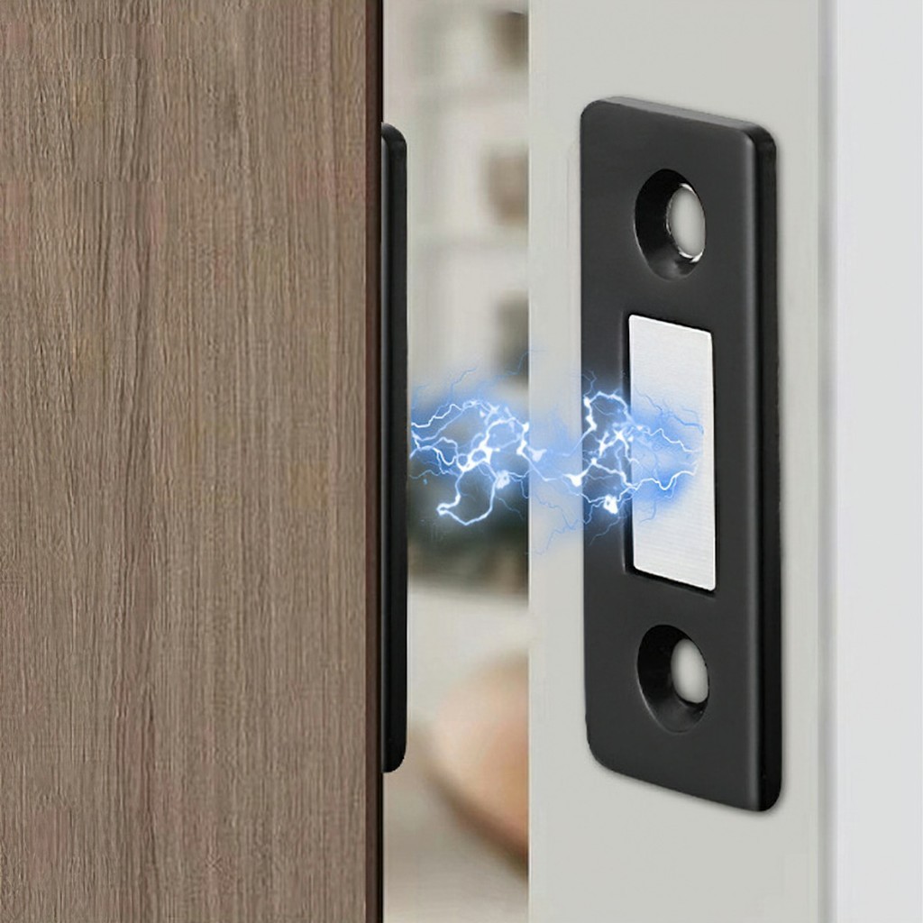 Bộ Khóa Cửa Nam Châm Siêu Mỏng Tiện Dụng Cho Tủ Đồ Nội Thất
