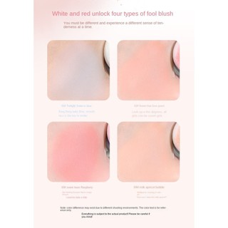 Phấn má hồng Radiant Cloud Powder - Xixi 's Signature Light Finish with Milky Softness không dầu, chống mồ hôi, không phai màu, không nhòe, lấp lánh, 4 màu
