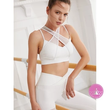 áo bra tập gym áo ngực tập yoga Mesh Sports Bra Thời trang Sexy Sexy Quần áo tập thể dục lưới bao trùm bộ quần áo Yoga Yoga dễ thở