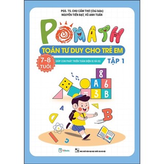 Sách - Combo Pomath Toán tư duy cho trẻ em 7 - 8 tuổi - Giúp bé phát triển IQ và EQ