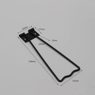 Giá để đồ OIWLSAX321, Chân đế trưng bày nghệ thuật sắt bạc, Hỗ trợ mặt sau Giá đỡ hình ảnh vàng kim loại màu đen