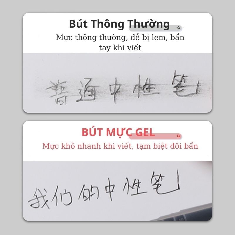 Bút Gel bút bi nước văn phòng mực gel 0.5mm, mực đều nét chữ đẹp/ Bút học sinh sinh viên, nhân viên văn phòng