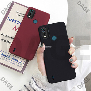 Dage Cho Nokia C21 Plus Ốp Lưng Mềm Đá Sa Thạch Siêu Mỏng Chống Mồ Hôi Chống Trơn Trượt Mặt Sau Vỏ Điện Thoại