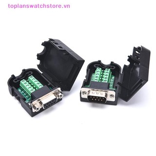 Toplanswatchstore DB9 Connector RS232 Nam Nữ 9 Pin RS485 Thiết Bị Đầu Cuối Đột Phá COM Kết Nối VN