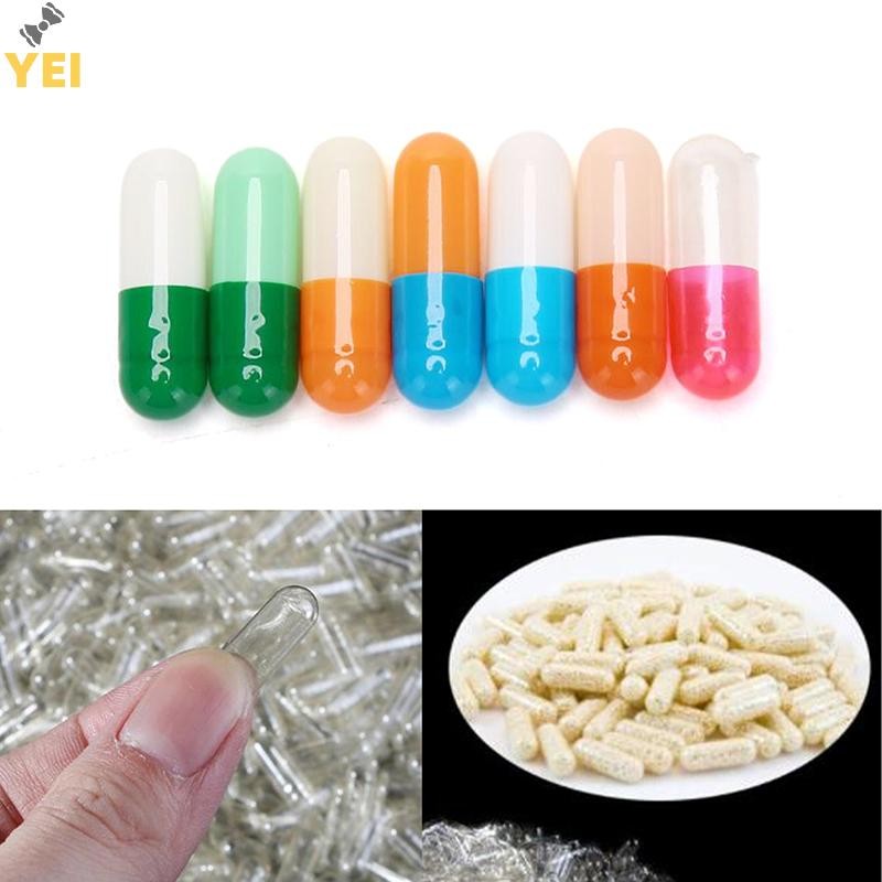 < Yei > 1000 Chiếc Trống Cứng Gelatin Viên Nang Size 2 # Gel Cho Thuốc Đổ Lại Mới