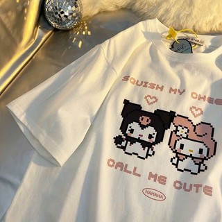 Áo Thun phông nam nữ chất cotton su cổ tròn form rộng cute