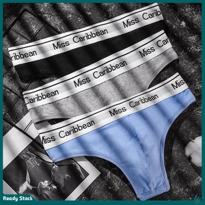 Quần Đùi Thể Thao Nam Gợi Cảm Cotton Eo Thấp Quần Lót Bikini Quần Lót