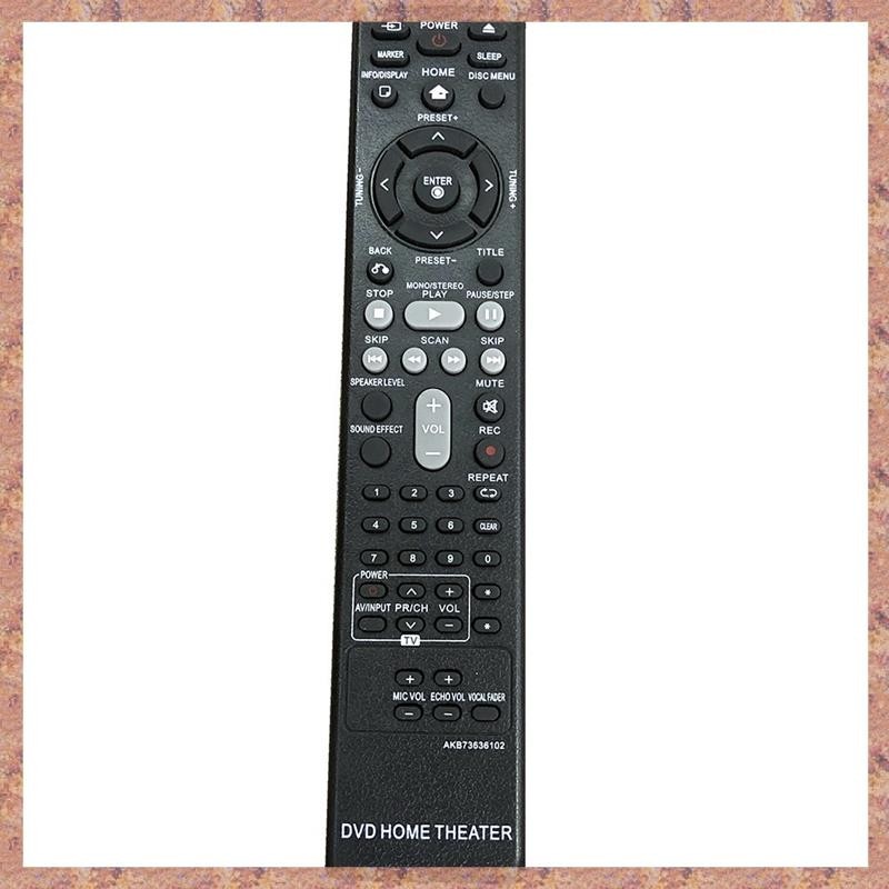Dành cho LG DVD HOME THEATER Điều khiển từ xa AKB73636102 Thay thế (R F C V)