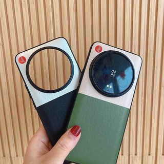 Ốp Điện Thoại Xiaomi 14Ultra Thiết Kế Tiêu Chuẩn Leica Vỏ Bảo Vệ 14U Da Trơn Cao Cấp Chống Sốc Da Thời Trang Khâu Điểm