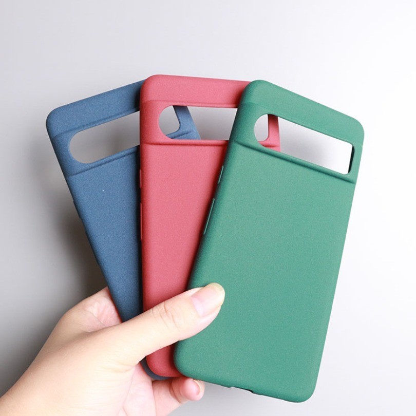 Dành Cho Google Pixel 8A 7A 5A 4A 8 7 6 Pro 3A 4 5 3 XL Lite Ốp Lưng Chống Vân Tay Mờ Cát Silicon Mềm