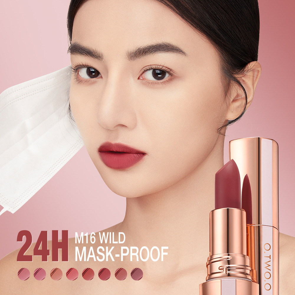 Ảnh O.TWO.O  Frosted Lipstick Parity Upper Lip Color Lock Beauty And Health Long Lasting Lipstick Light And Makeup-free Rich And Full Lipstick 24H Long-lasting Silky Soft *GLASS 1