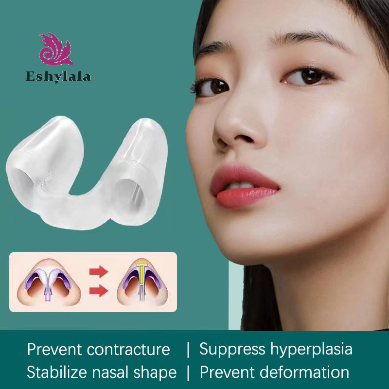 Mũi nâng mũi sau phẫu thuật Hỗ trợ định hình Silicone uốn cong Chỉnh sửa mũi cố định Silica Gel Mũi kẹp [MỚI]