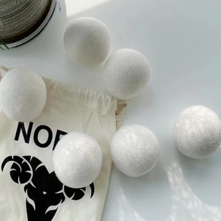 [Giao hàng từ Việt Nam] Bóng sấy len SCANDIFY 6 quả, bóng giặt gia đình mềm 6-8cm, tái sử dụng, giảm tĩnh điện, tăng tốc
