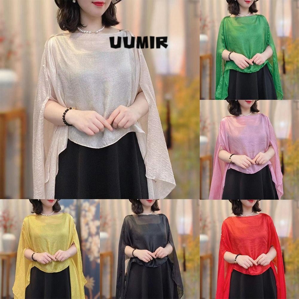 Uumir Evening Prom Cape, Khăn choàng voan màu trơn cho nữ, Áo khoác dài Áo khoác Áo khoác mũi nữ bé gái