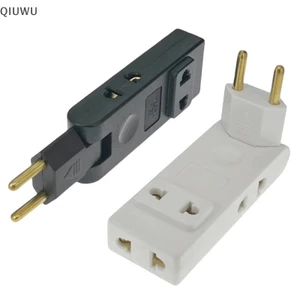 Qiuwu Mở rộng ổ cắm tường 4 trong 1 Ổ cắm điện EU Bộ chuyển đổi phích cắm 180 độ Bộ chuyển đổi nguồn di động Aadapter du lịch.