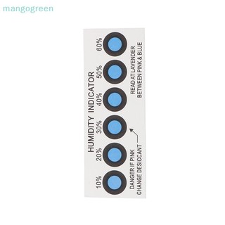 [Mgo] Thẻ chỉ báo độ ẩm để kiểm tra độ ẩm trong hộp kín 10% -60% Thẻ giấy kiểm tra Thẻ độ ẩm sáu điểm màu xanh [VN]