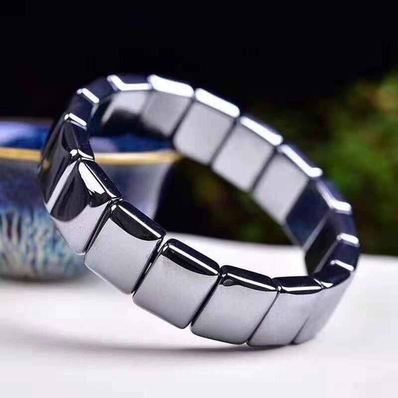 🔥Vòng Đeo Tay Đá Terahertz Từ Tính Chống Bức Xạ Cho Người Lớn Tuổi