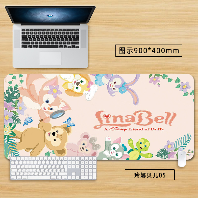 LinaBell Kawaii Mouse Pad Lớn 60x30cm Hoạt Hình Dễ Thương Stellalou Anime Bàn Phím Máy Tính Để Bàn Miếng Lót
