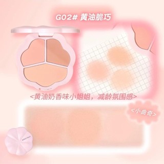 Bảng Phấn Má Hồng 3 ô GOO GO TALESONBT Hình Cánh Hoa Dễ Thương GT776