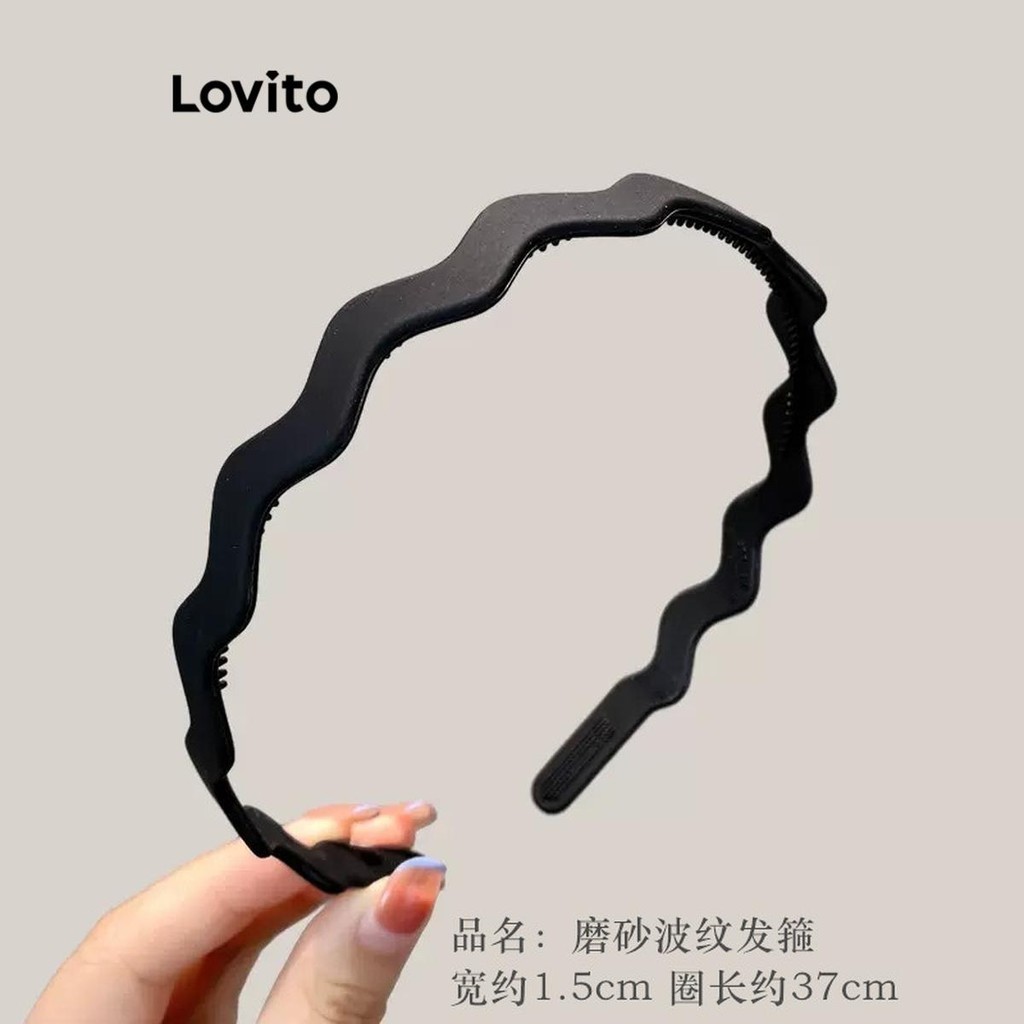 Ảnh Cài tóc rửa mặt Lovito chống trượt lượn sóng hoạt hình dễ thương cho nữ LFA18624 2