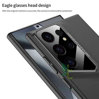 Ốp lưng Blade Super Thin Samsung Galaxy S24 Ultra S23 Ultra Eagle Đầu kính bao gồm tất cả các vỏ