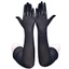 IAPPORTUNIA Găng Tay Dài & Găng Tay, Găng Tay Trong Suốt Liền Mạch Chống Nắng, Lưới Co Giãn Halloween 55cm Găng Tay Mỏng Mùa Hè Nữ
