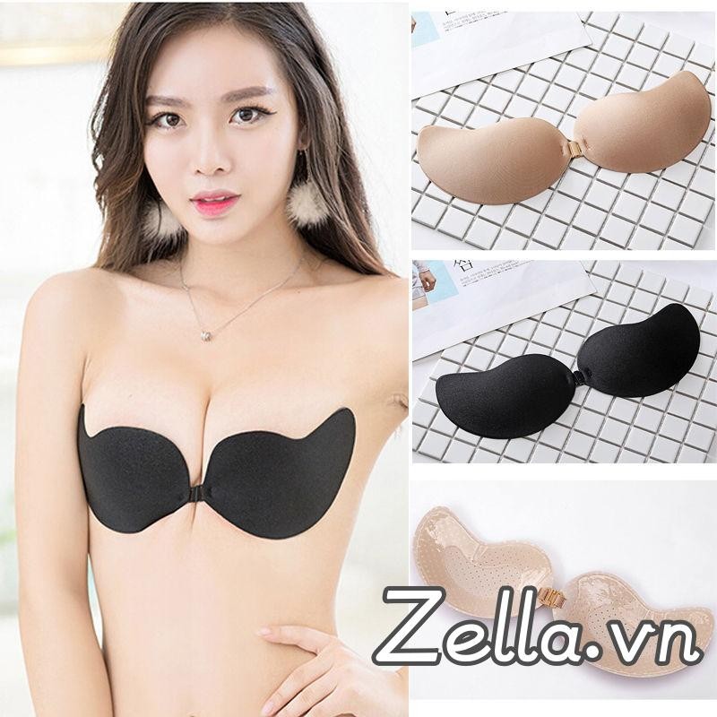 Áo ngực dính nữ nâng ngực Push up Strapless Invisible Plunge Backless Sticky Brassiere Tube Tops Có thể giặt được & tái sử dụng
