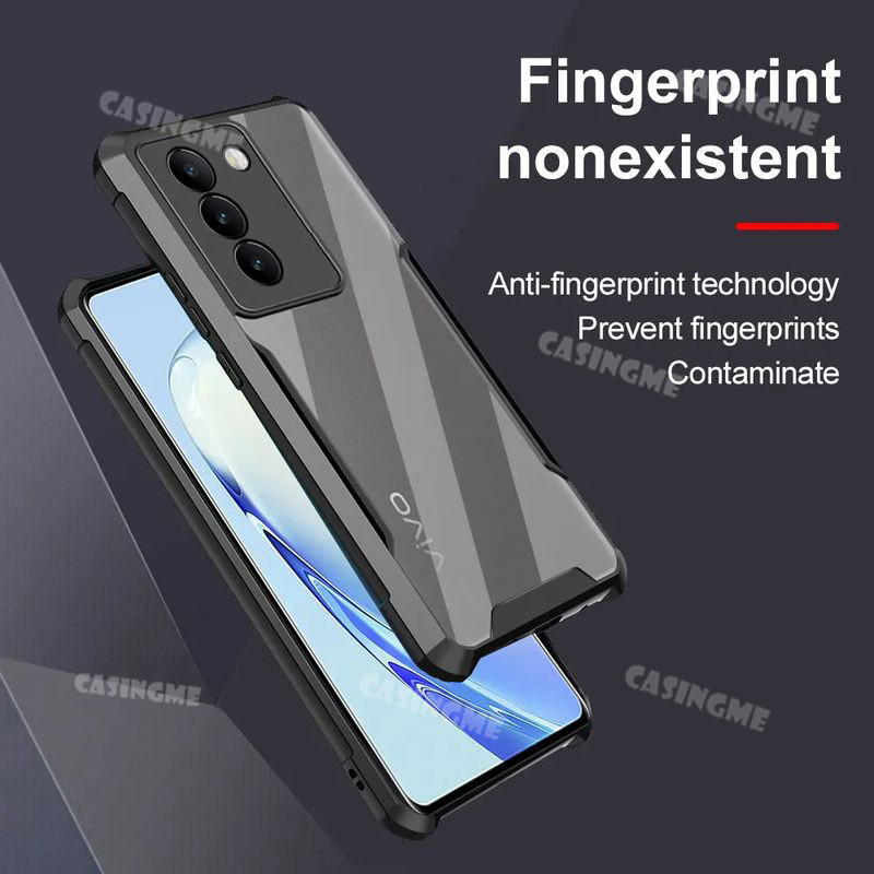 Vivo Y100 5G 2024 Túi Khí Trong Suốt Vỏ Điện Thoại Cho Vivo Y100 Y 100 100Y VivoY100 5G 2024 Silicon Trong Suốt Ốp lưng Acrylic Chống Sốc Ốp Lưng TPU Mềm