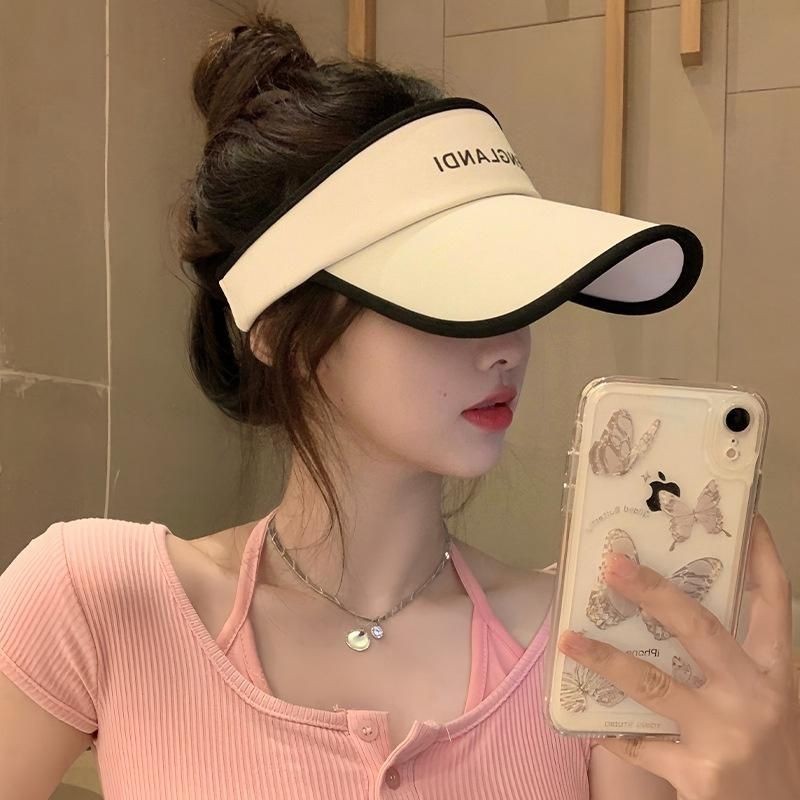 Mũ lưỡi trai nửa đầu Chống Nắng  chống tia UV dáng thể thao cho nữ xinh xắn Phụ Kiện Đội Đầu