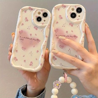 Vỏ Trái Tim Tình Yêu Với Vòng Tay Dây Chuyền Hoa Cho Xiaomi Mi 14 PRO 11 12 Lite 11T 12T POCO X6 X5 X4 X3 GT NFC M4 M6 PRO K40 M6PRO Ốp Điện Thoại Silicon Chống Sốc