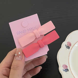MEOWU Kẹp Tóc Mái Hoạt Hình Dễ Thương Màu Hồng Phong Cách Hàn Quốc