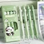 GREA 4 Cái / hộp Bút Gel, Loại Bấm Nhanh Khô Bút Xóa Được, Phim Hoạt Hình 0.5 Mm Đen / Mực Xanh Chữ Ký Bút Quà Tặng