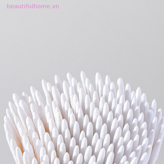 [Beautifulhome] 100 Chiếc Móng Tay Nghệ Thuật Gỗ Cotton Làm Sạch Que Buds Đầu Biểu Bì Pusher Làm Móng Chi Tiết Corrector Nail Polish Remover [beauty]