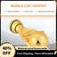 2022 Qatar World Cup Cúp Full Mạ Vàng Nhựa Mẫu Cốc Lưu Niệm Bóng Đá Thủ Công Trang Trí Người Hâm Mộ