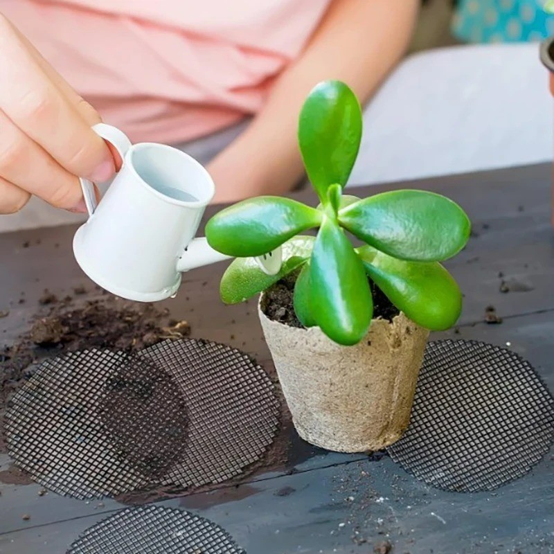 [Đặc sắc] Miếng đệm màn hình thoát nước - Tấm lưới chậu hoa - Thảm lưới đáy cây cảnh - Đệm lưới đất thực vật - Phụ kiện làm vườn - Chống côn trùng, thoáng khí, chống mất, có thể cắt được