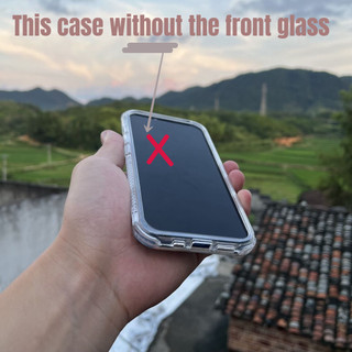 Ốp Lưng 3 Trong 1 Cho Oppo A5 PRO A3 A3X A60 A80 Reno 14F 13F 12F 11F A96 Realme C55 C51 C61 A36 A76 A80 A60 A40 Vỏ Điện Thoại Trong Suốt Chống Sốc Quân Sự Dày Trong Suốt