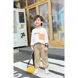 (8m-15Y) 5 Màu Unisex Quần Jogger Trẻ Em Nhiều Túi Quần Jogger Ấm Áp Thường Ngày Cho Bé Trai Và Bé Gái