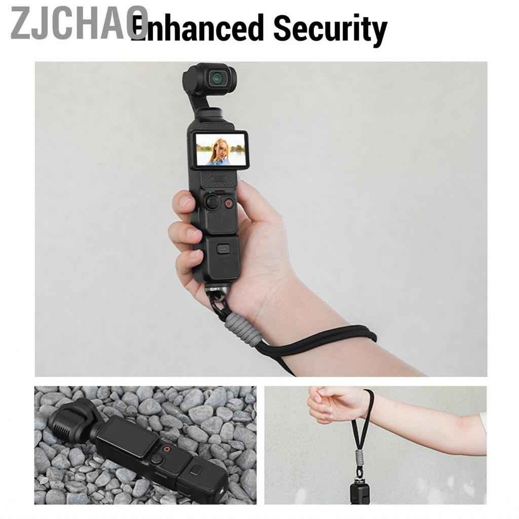 Zjchao Dây đeo tay camera cho túi dây đeo cổ tay Pocket 3 với dây chống mất bằng vít 1/4 inch 360x4
